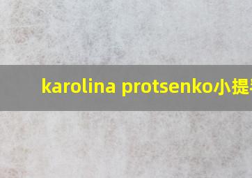 karolina protsenko小提琴